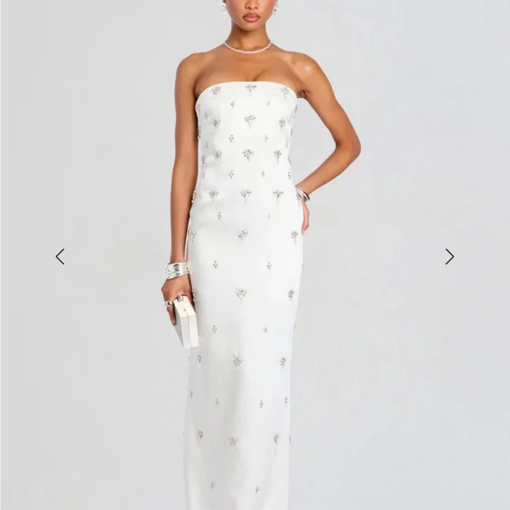 Retrofete White Strapless Dress - Picture 4 of 14